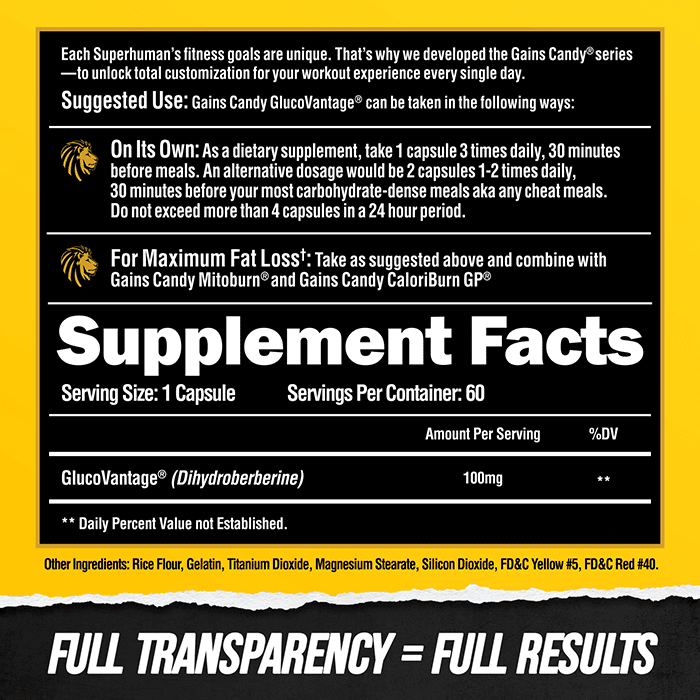 GAINS CANDY™ GLUCOVANTAGE®  - Insulin Mimicker For Fat Loss & Muscle Building - Image 4