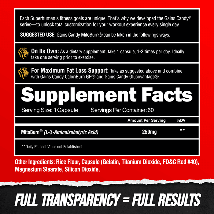 GAINS CANDY™ MITOBURN® - Fat Loss Amplifier†- Image 2
