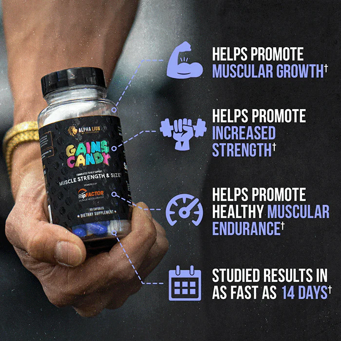 GAINS CANDY™ RIPFACTOR®  - Increase Muscle Strength & Size† - Image 9
