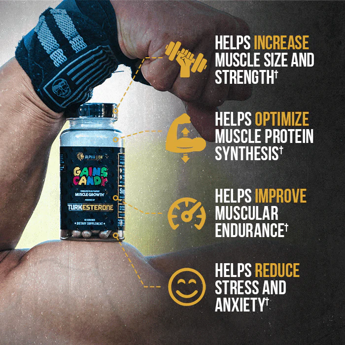 GAINS CANDY™ TURKESTERONE®  - More Muscle Strength and Size† - Image 4