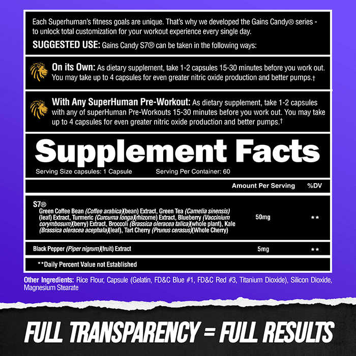 GAINS CANDY™ S7®  - Pump & Performance - Image 4