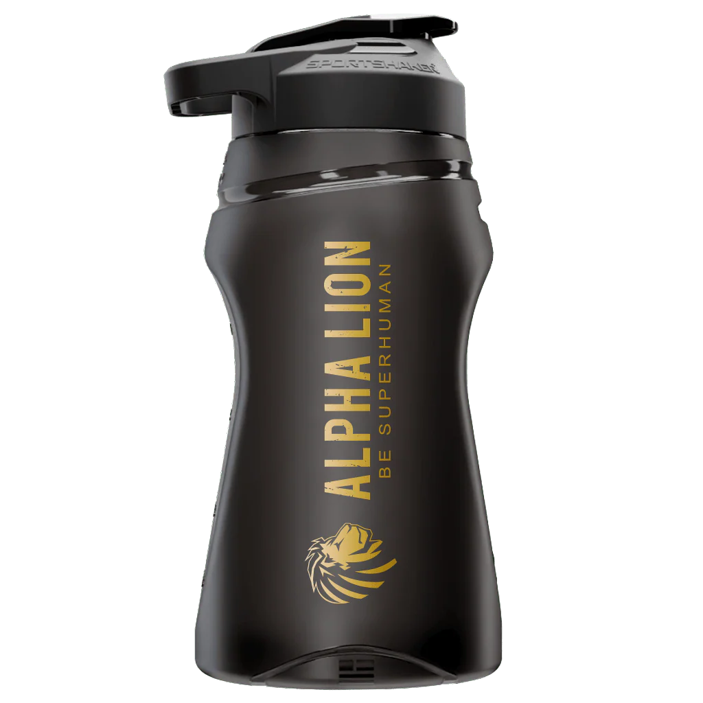 Sports Shaker Black & Gold 64oz