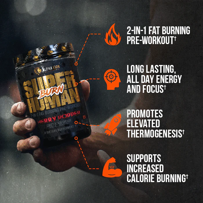 SUPERHUMAN® BURN - 2 in 1 Fat Burning Pre-Workout† - Image 10