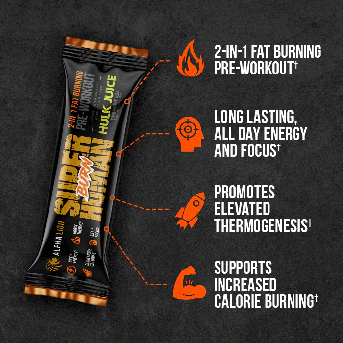 SUPERHUMAN® BURN SAMPLE - 2 in 1 Fat Burning Pre-Workout† - Image 5
