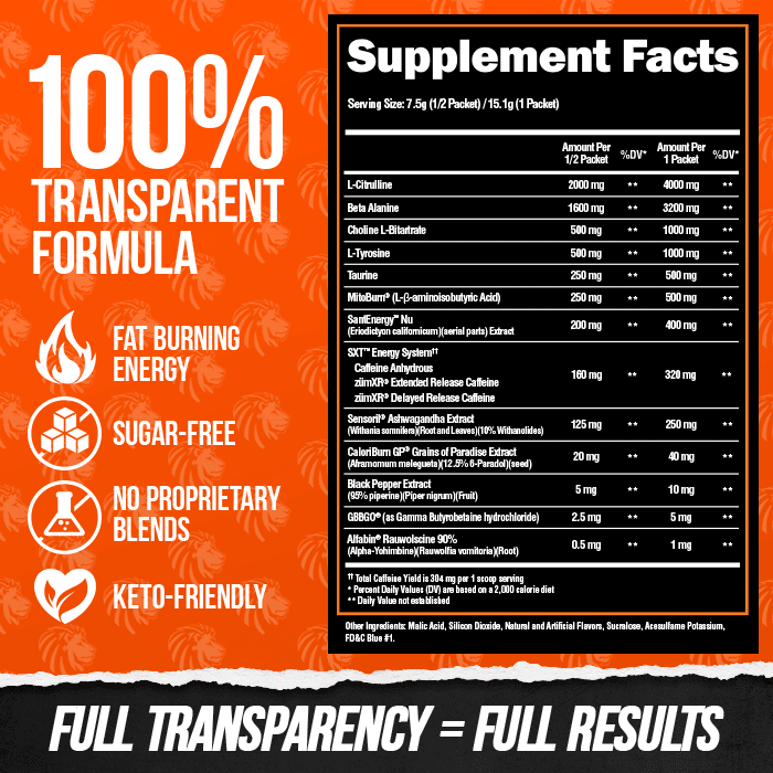 SUPERHUMAN® BURN SAMPLE - 2 in 1 Fat Burning Pre-Workout† - Image 8