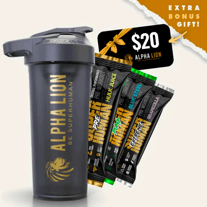 SUPERHUMAN® Pre Samples & Shaker for FREE!
