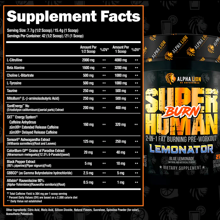 SUPERHUMAN® BURN - 2 in 1 Fat Burning Pre-Workout† - Image 12