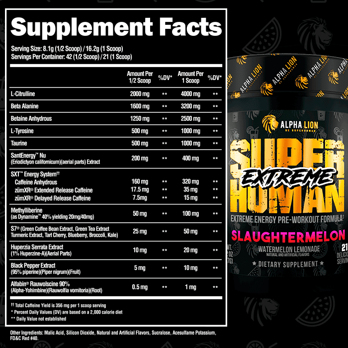 SUPERHUMAN® EXTREME - Extreme Energy Pre-Workout Formula - Image 12