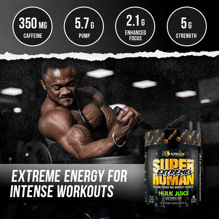SUPERHUMAN® EXTREME - Extreme Energy Pre-Workout Formula - Image 4