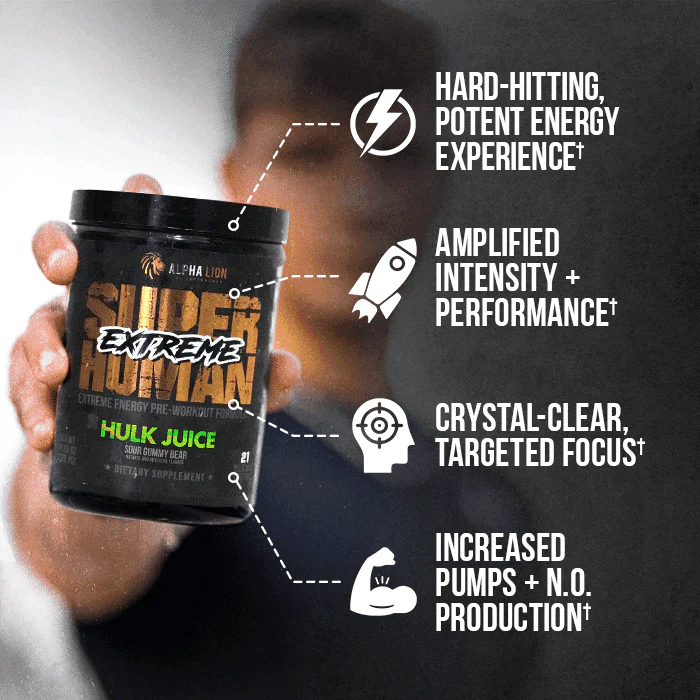 SUPERHUMAN® EXTREME - Extreme Energy Pre-Workout Formula - Image 8