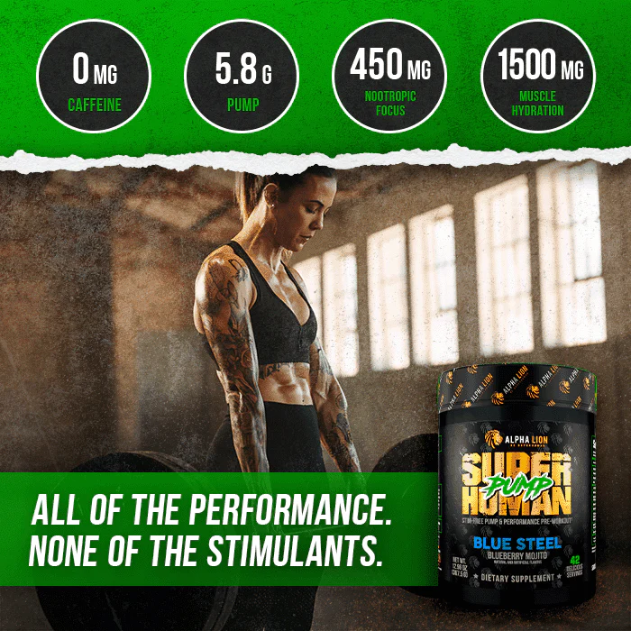 SUPERHUMAN PUMP - Stim Free Pre Workout - Image 3